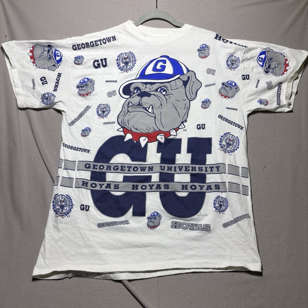 Georgetown University Hoyas White Short Sleeve Tee